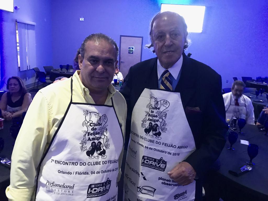 Michel Tuma Ness (direita), presidente do Clube do Feijão Amigo, e George Halas, da New Porte Tours