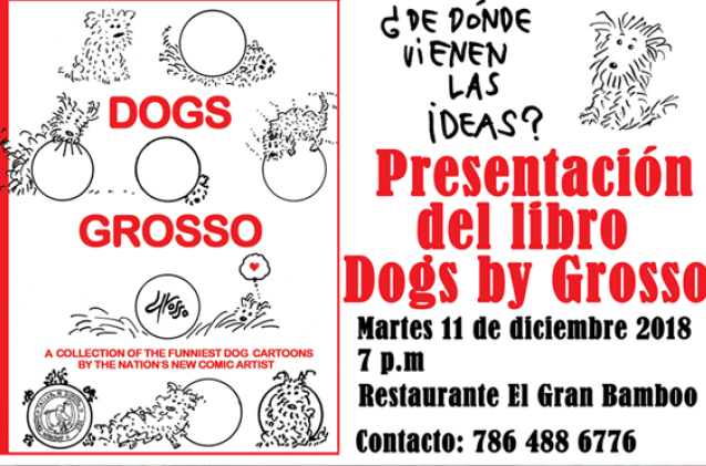 Cartunista Jorge Grosso lança livro sobre cachorros