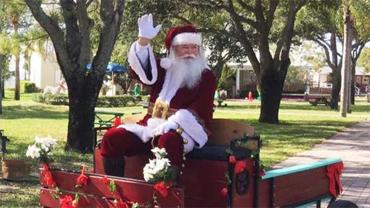 O Papai Noel vai estar no Yesteryear Village em West Palm Beach