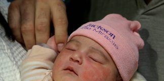 Aryah Parreiras é filha de brasileiro e é o primeiro bebê nascido em Miami-Dade FOTO Pedro Portal Miami Herald