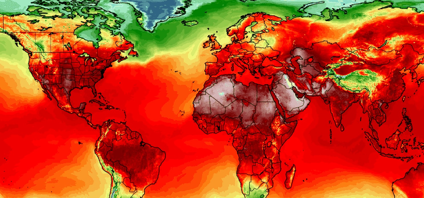 Temperatura do planeta está subindo