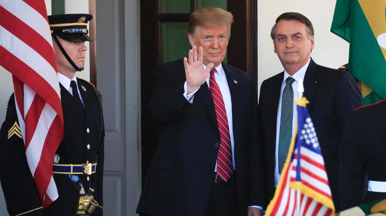 Bolsonaro é recebido por Trump na Casa Branca FOTO Manual Balce Ceneta AP