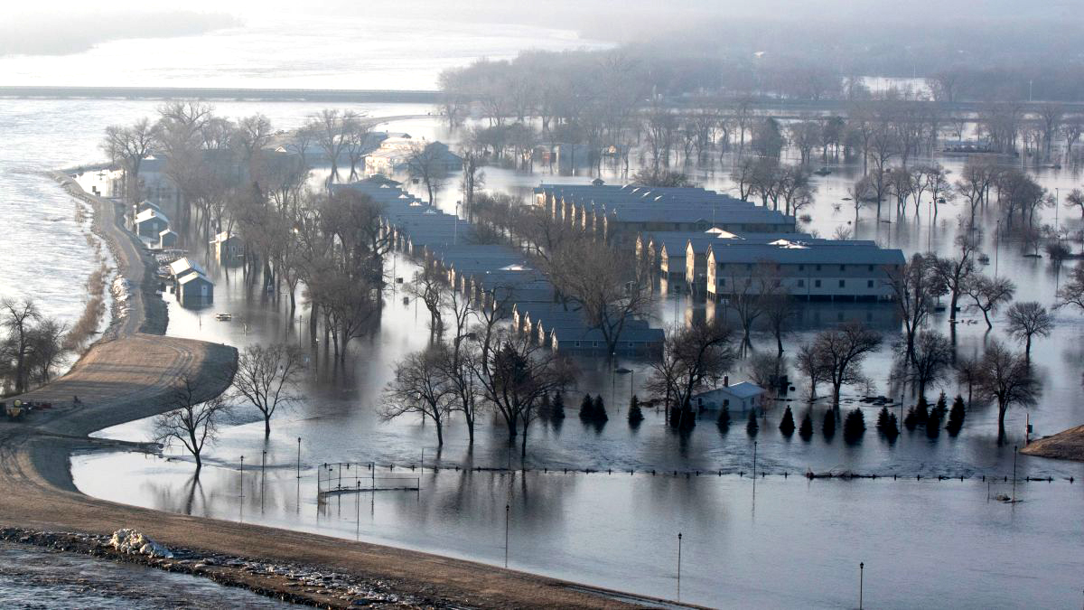 As enchentes da semana passada já causaram quase $1,5 bilhão de dólares em danos apenas em Nebraska
