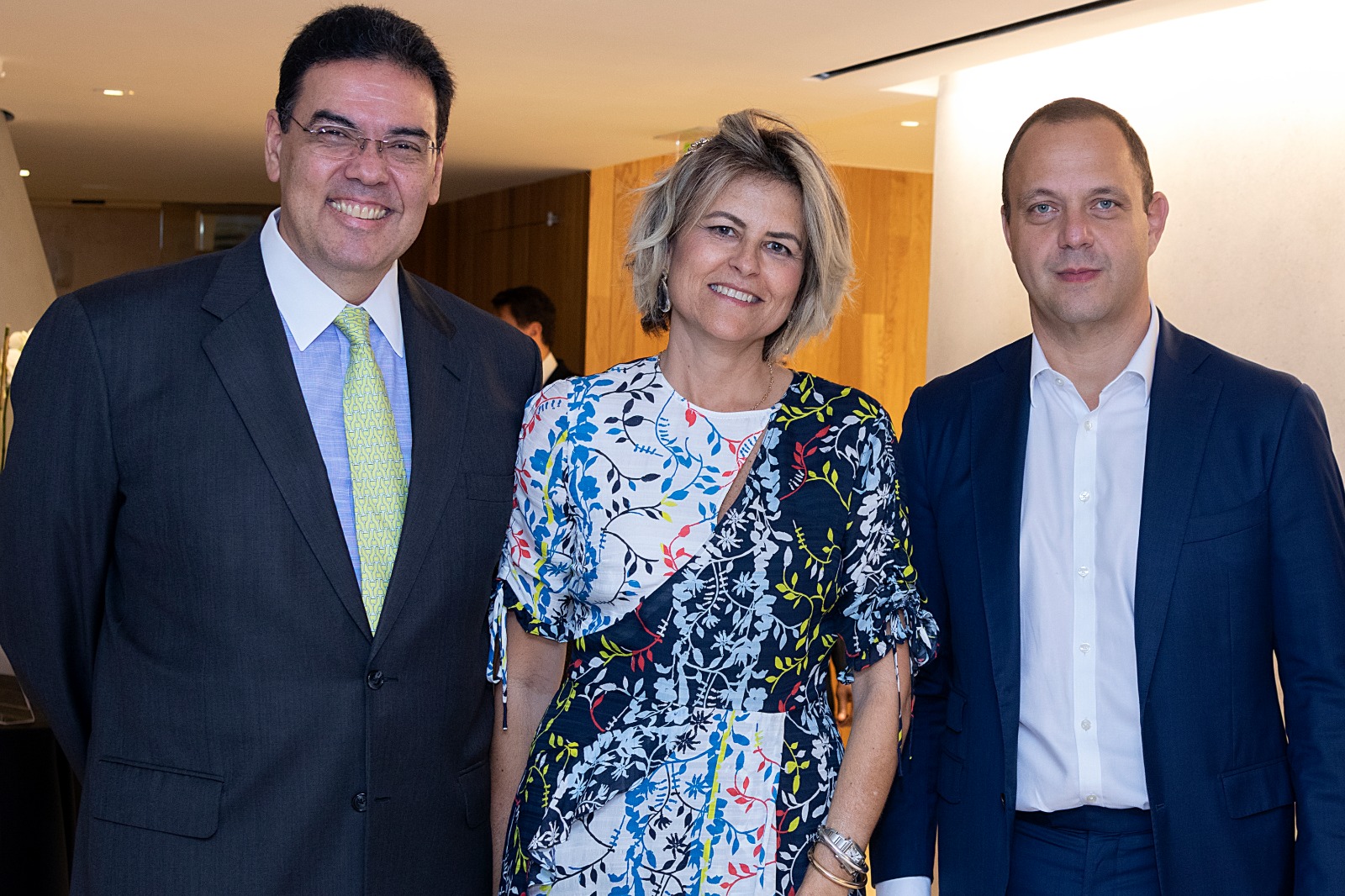 Embaixador João Mendes Pereira, Cristina Brulay e Ricardo Puggina