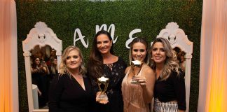 Lilian Mageski, Luiza Brunet, Fernanda Pontes e Ricarda Prado em evento promovido pela AME em Boca Raton