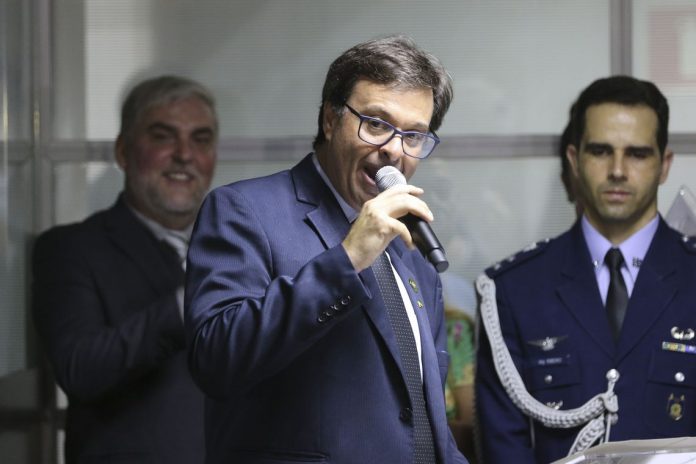 Novo presidente da Embratur, Gilson Machado Neto, durante solenidade de posse (Foto: Valter Campanato - Ag Brasil)