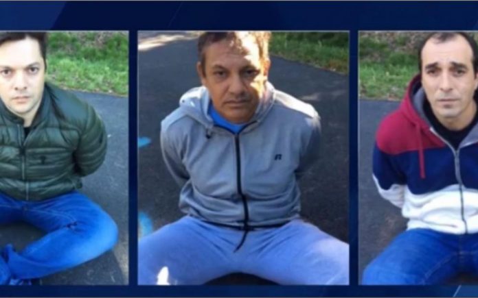 Os três brasileiros foram detidos na Virgínia e levados para responder pelos crimes na Pensilvânia