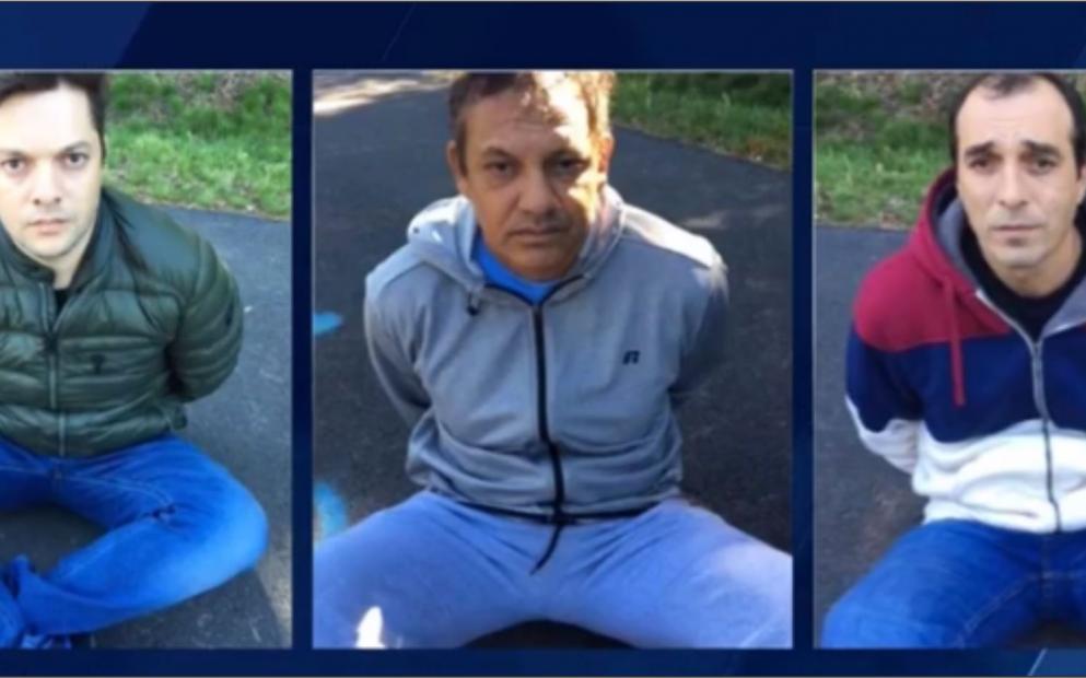 Os três brasileiros foram detidos na Virgínia e levados para responder pelos crimes na Pensilvânia