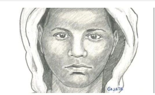 Retrato falado do suspeito de assalto em Pompano Beach em abril