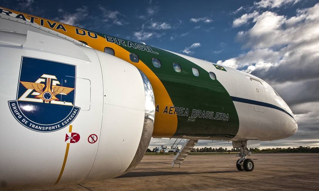 Modelo da Embraer que faz parte do Grupo Especial de Transporte da FAB (Foto Johnson Barros -Força Aérea Brasileira)