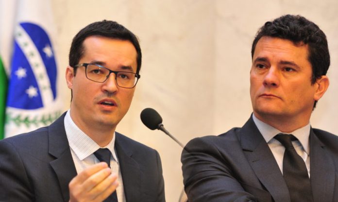 Procurador da República Deltan Dallagnol e o ministro Sergio Moro (Foto de novembro de 2018 publicada pela Renova Midia) Procurador da República Deltan Dallagnol e o ministro Sergio Moro (Foto de novembro de 2018 publicada pela Renova Midia)