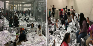 Famílias inteiras e crianças em abrigos da imigração no Texas (Foto DHS - Inspector General)