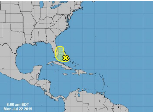National Hurricane Center monitora distúrbio tropical no oceano (Foto NHC)