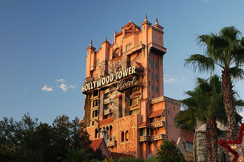Tower of Terror é uma das atrações mais visitadas do Hollywood Studios da Disney (Foto Wikimedia Commons)