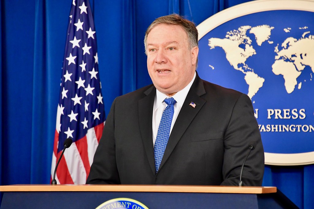 O secretário de Estado dos EUA, Mike Pompeo, disse nesta quinta-feira (19) que o seu país está criando uma coalizão para deter o Irã, mas que pretende encontrar uma saída pacífica (State Department photo/Public Domain)