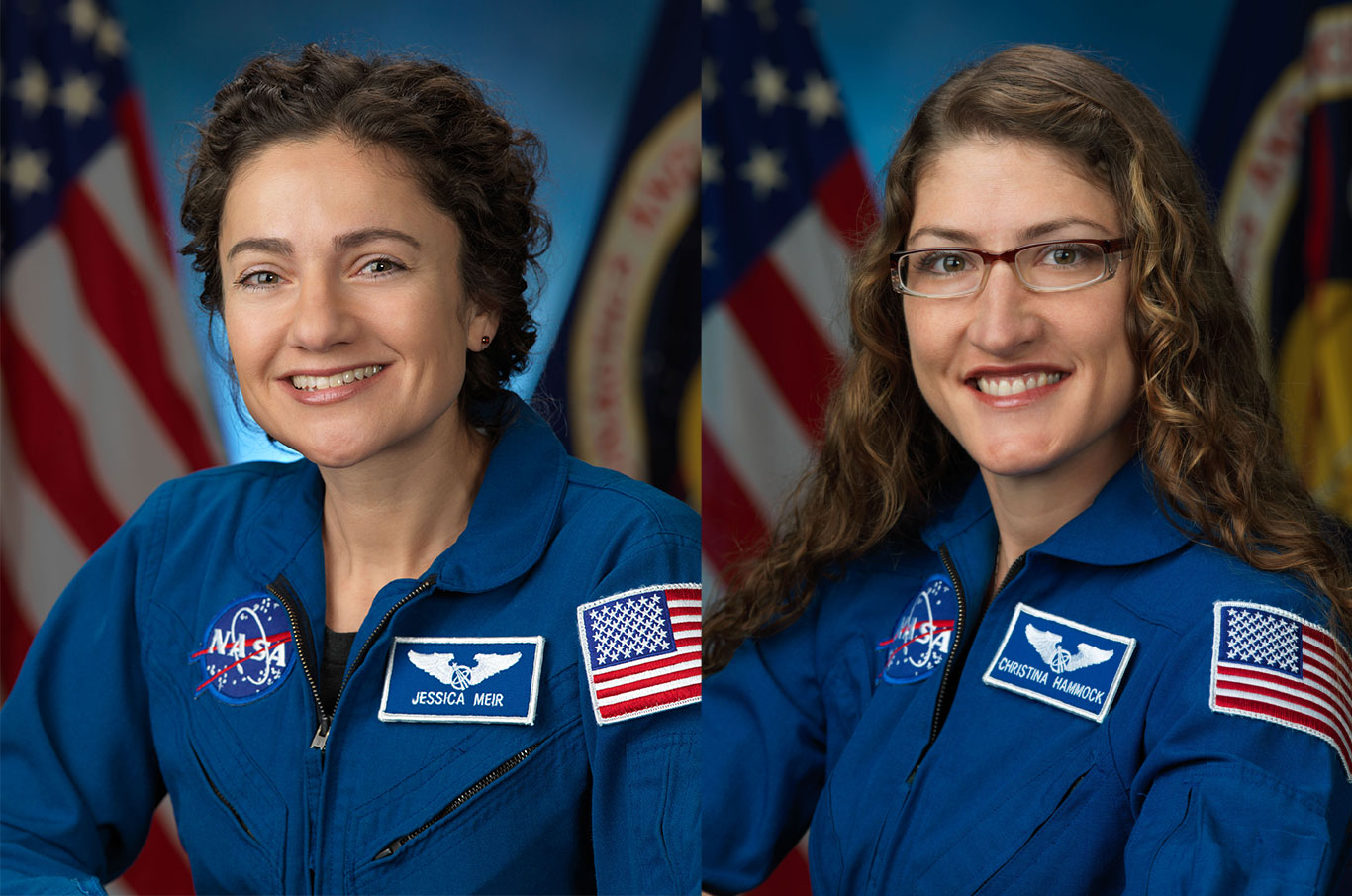 Jessica e Christina estão no programa espacial desde 2013 (Foto: NASA/Divulgação)