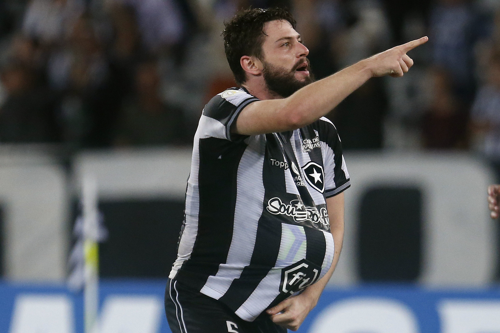 João Paulo anotou o segundo gol do Botafogo na vitória sobre o Goiás (Foto: Vitor Silva/Botafogo)