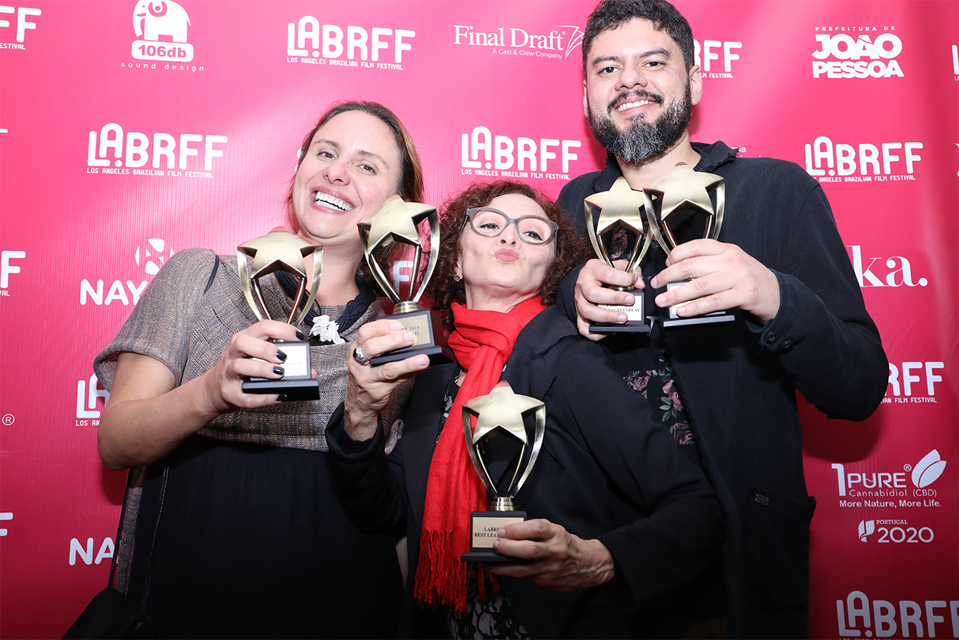 Equipe de “Pacarrete” comemora os cinco troféus na competição (Foto: Ruth de Souza)