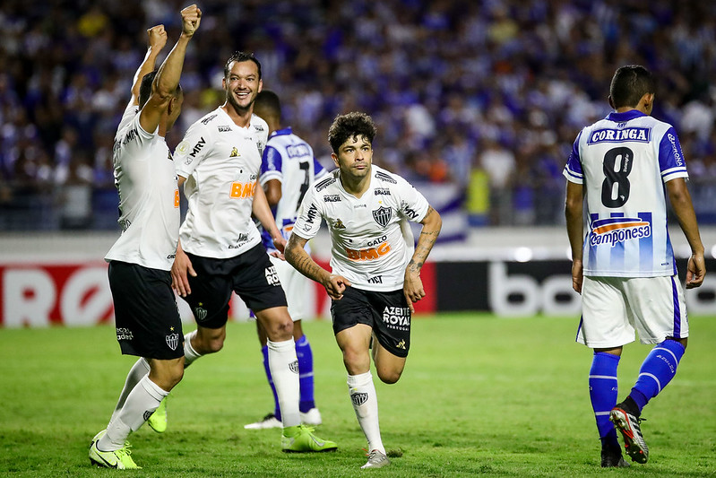 Luan marcou o gol da virada do Galo no Estádio Rei Pelé, em Maceió, capital de Alagoas, seu estado nata (Foto: Site Atlético-MG)