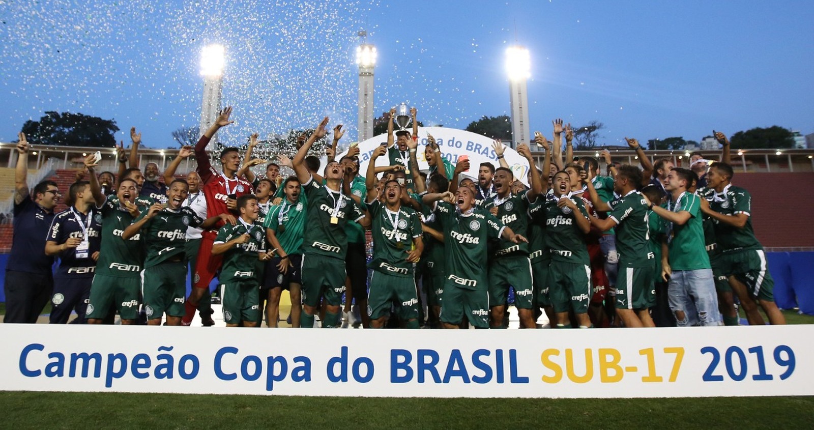 O time alviverde venceu o São Paulo e conquistou a Copa do Brasil Sub-17