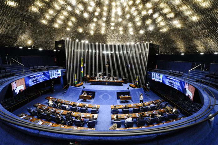 Plenário do Senado Senado aprovou os destaques da reforma, que deverá ser promulgada em novembro (Foto: Edilson Rodrigues/Agência Senado)