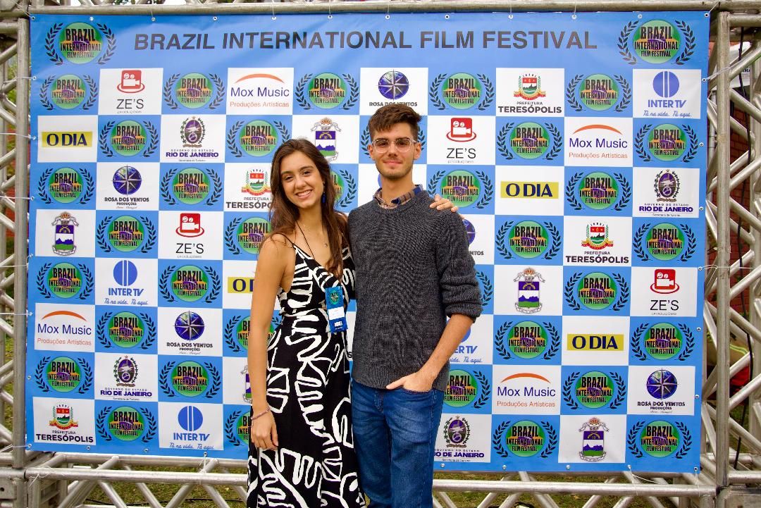 Ana Moioli e Guilherme Pedra, durante o Brazil International Film Festival (Foto: Divulgação)