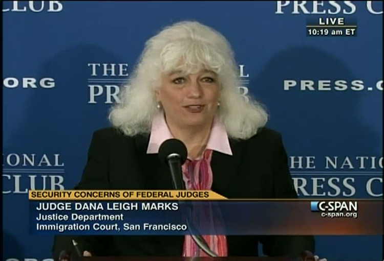 Dana L. Marks, presidente honorária da NAIJ (Foto: Reprodução C-SPAN)