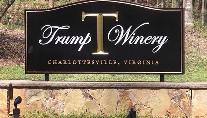 A vinícola de Trump fica na cidade de Charlottesville e a família está diretamente envolvida no negócio (Foto: Divulgação)
