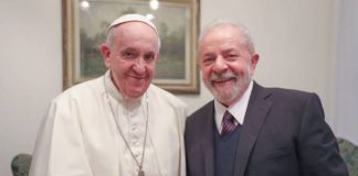 Papa Francisco e Lula (Foto: Ricardo Stuckert)