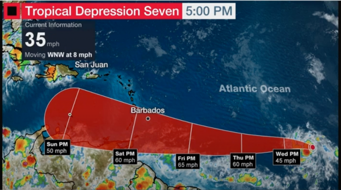 Captura de tela National Hurricane Center