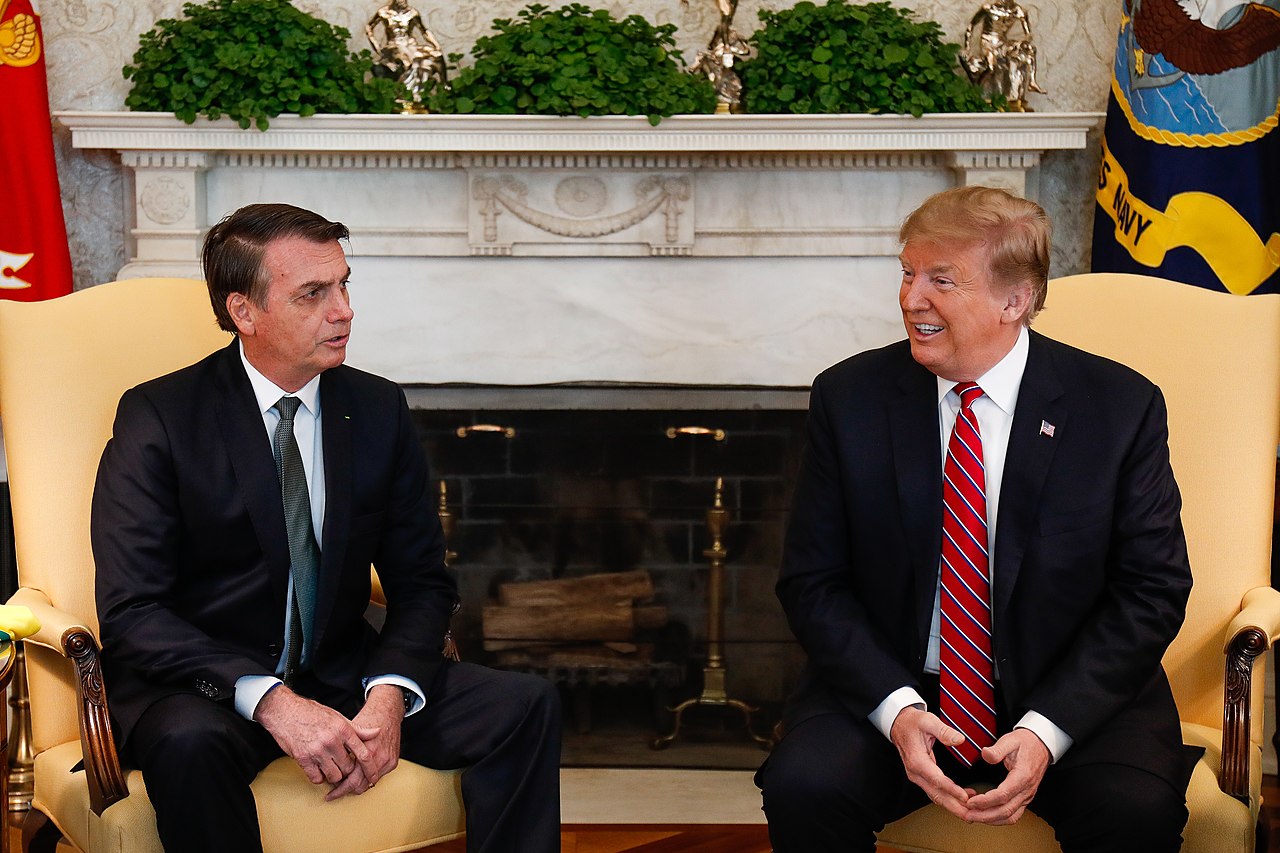 Os presidentes Donald Trump e Jair Bolsonaro (Foto: Alan Santos/PR)