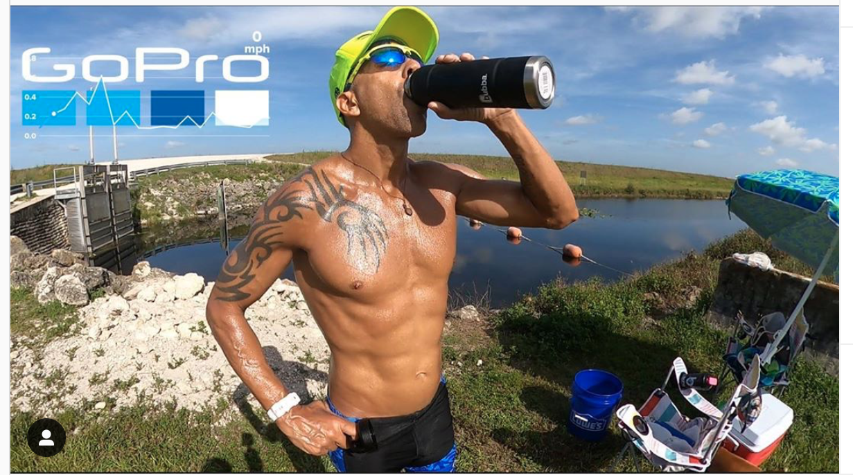 O ultra-atleta brasileiro Alessandro Medeiros