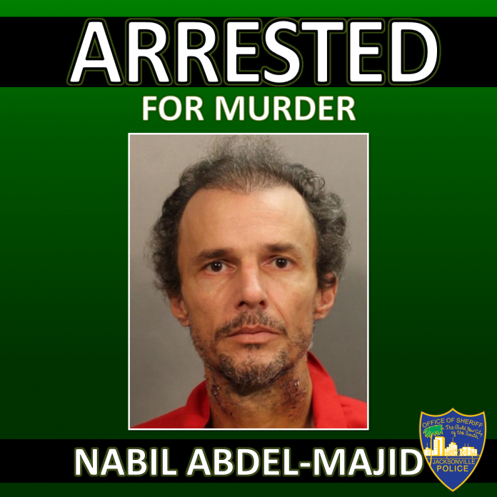 Nabil Harbi Abdel Majid, 49 anos, foi preso na cena do crime e responderá por assassinato em segundo grau. ( foto: Duval's County Sheriff Office)