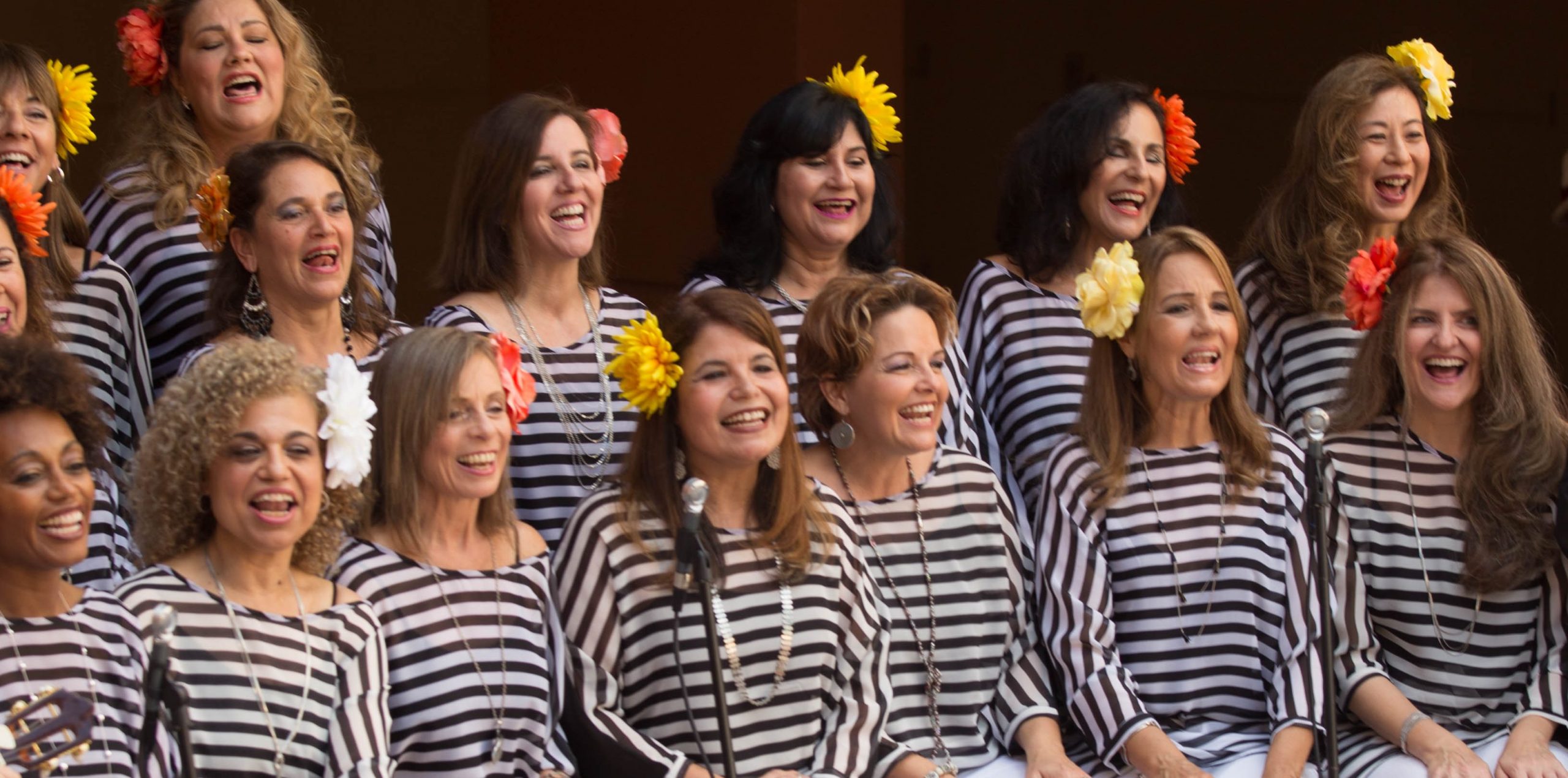 Grupo vocal reúne muheres do Brasil e de outros países para levar música às comunidades (foto: brazilianvoices)
