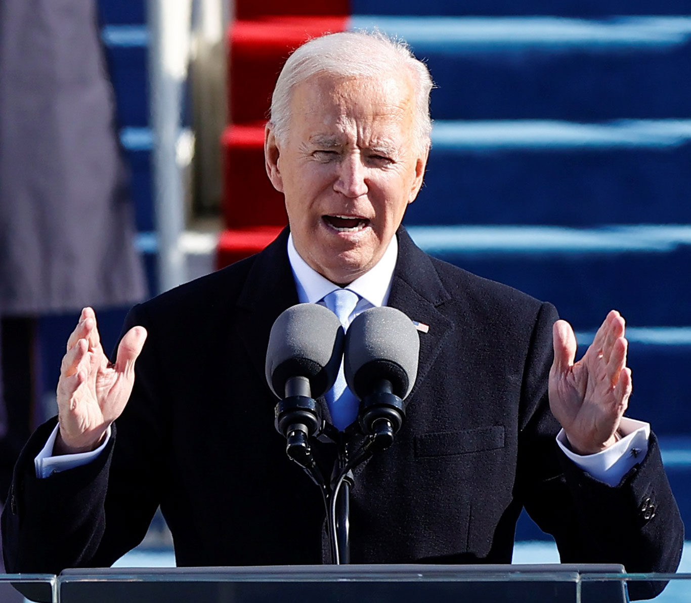 Joe Biden durante discurso de posse como 46º presidente dos EUA (foto: Reuters)