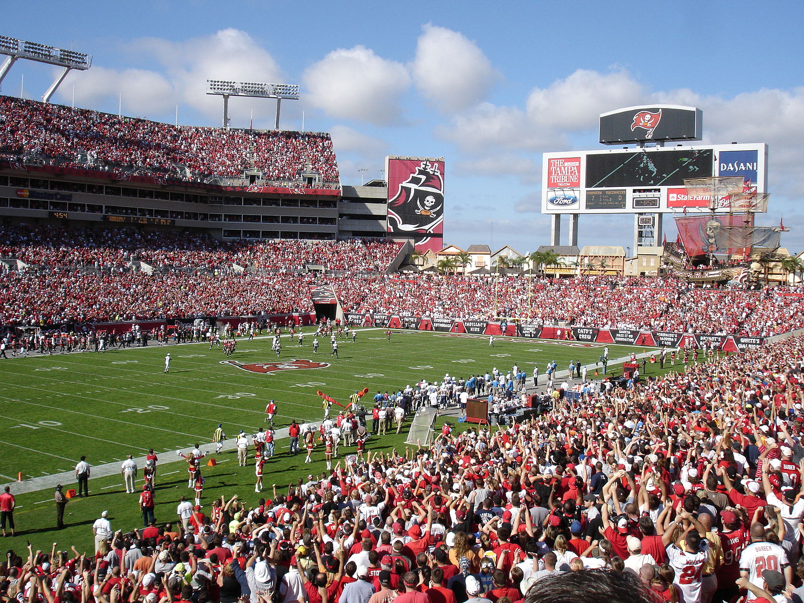 Raymond James Stadium, em Tampa, em foto de 2019 (crédito: wikimedia commons)