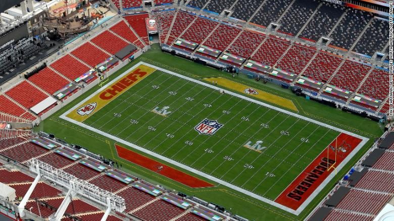 Super Bowl é neste domingo (7), às 6:30 p.m. E.T. no Raymond James Stadium in Tampa, Flórida (foto: Twitter)