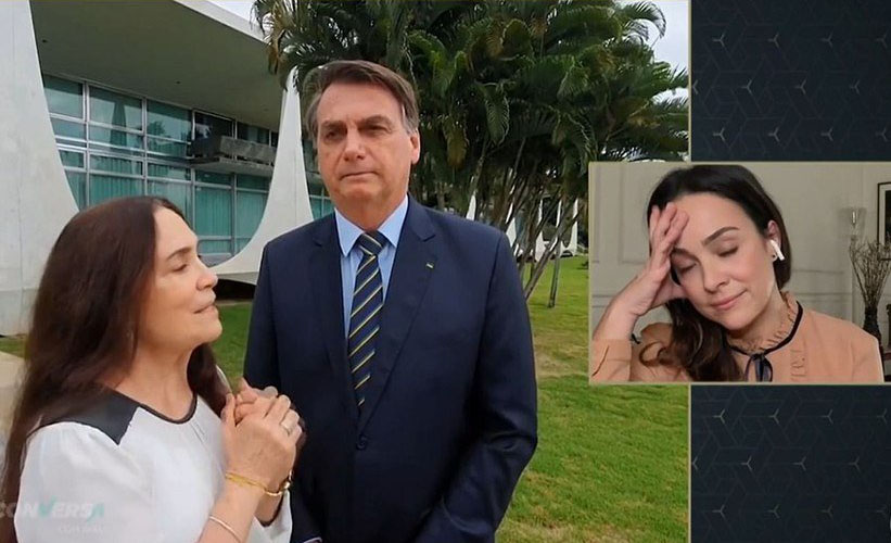 Regina Duarte teve participação relâmpago no governo Bolsonaro (Foto: Reprodução TV Globo)