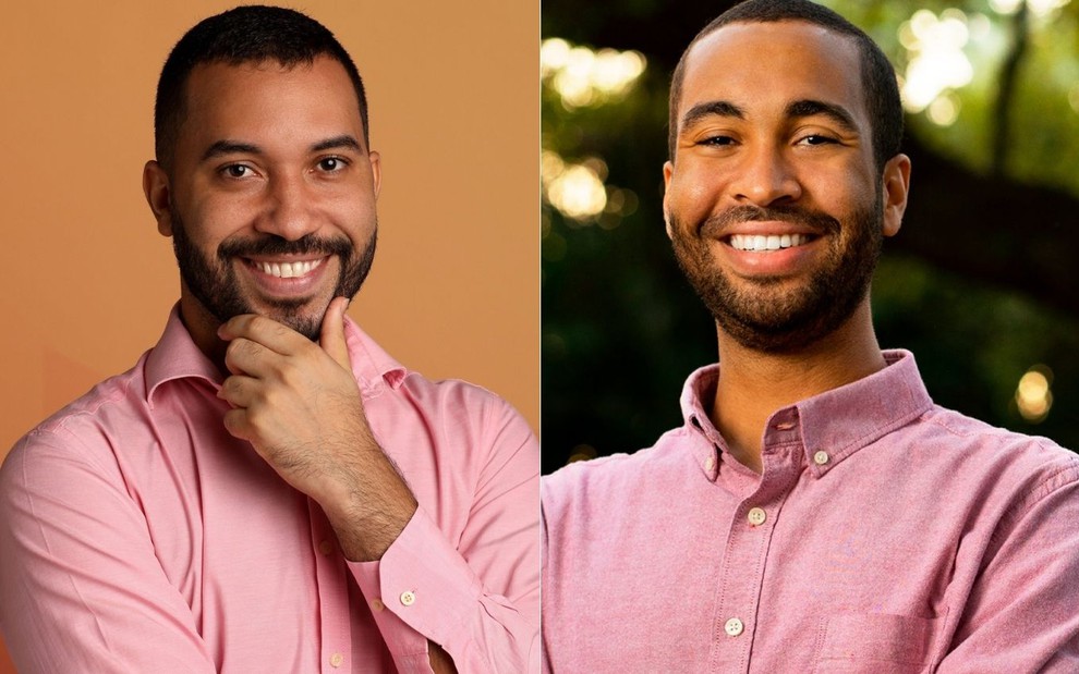 Foto compartilhada pelo americano em que os dois aparecem usando uma camisa (foto: Twitter)