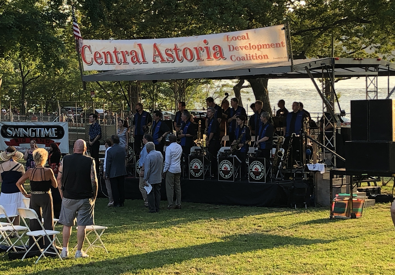 Palco do Astoria Park no Queens onde ocorreu a primeira queima de fogos em comemoração do 4 de Julho (Foto: Sandra Colicino)