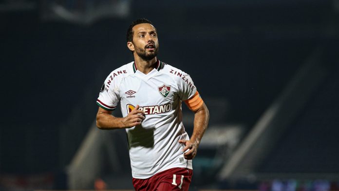 Nenê (40 anos), que fez o primeiro gol pelo Fluminense, se tornou o jogador mais velho a marcar um gol nas oitavas de final da Libertadores (Foto: site oficial do Fluminense) Nenê (40 anos), que fez o primeiro gol pelo Fluminense, se tornou o jogador mais velho a marcar um gol nas oitavas de final da Libertadores (Foto: site oficial do Fluminense)