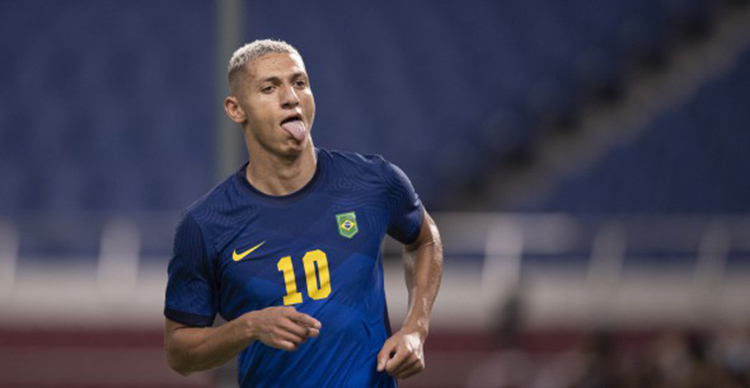 Richarlison é o artilheiro da competição, com cinco gols (Foto: Lucas Figueiredo/CBF)