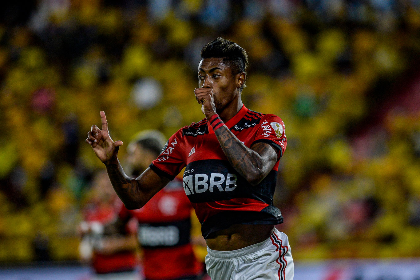 Bruno Henrique foi autor dos quatro gols do Flamengo na semifinal da Taça Libertadores da América (Foto: Marcelo Corte/Flamengo)