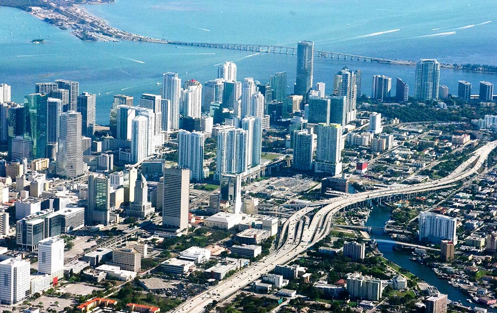 Miami vista de cima (foto: Google Earth)