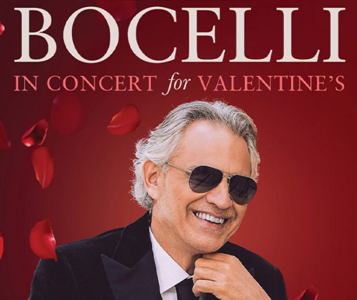 O tenor italiano vai embalar corações em Broward no Valentine’s Day (Foto: Divulgação)