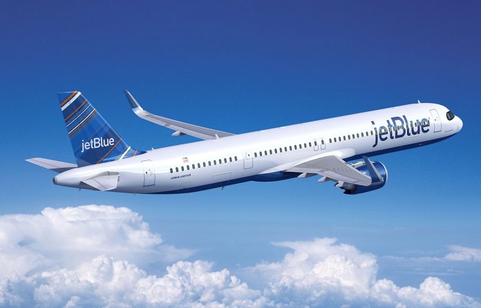 JetBlue quer ampliar sua malha aeroviária com a aquisição da Spirit (Foto: Airbus.com)