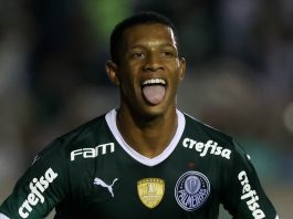 Danilo, a novidade na lista de convocados por Tite para a Seleção Brasileira, fez o primeiro gol do Verdão (Foto: César Greco/Palmeiras)