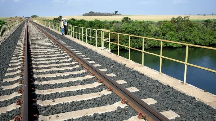 Trecho da Ferrovia Norte-Sul (Foto: Divulgação/Valec)