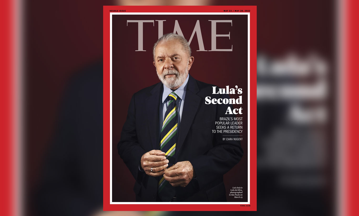O ex-presidente Lula durante evento na Brasilândia, em São Paulo; petista deu entrevista a revista Time (Foto: REUTERS)