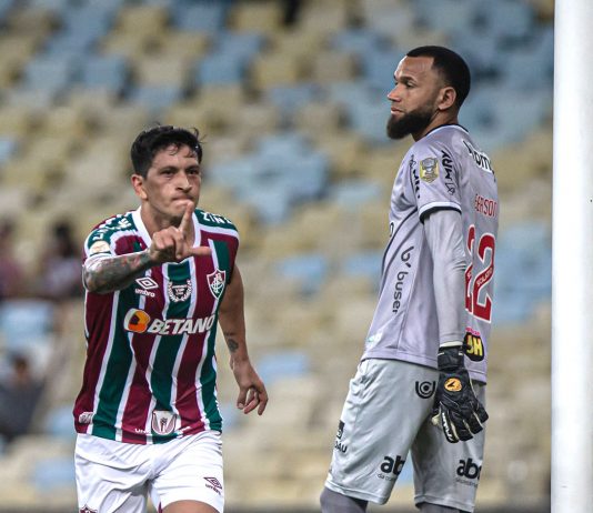 German Cano se tornou um dos vice-artilheiros do Brasileirão, com os dois gols marcados (Foto: Fluminense)